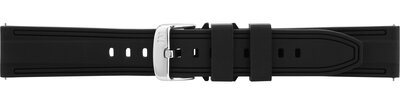 Siliconen horlogeband Morellato Brais 5755187.019 L, zwart, Quick Release
