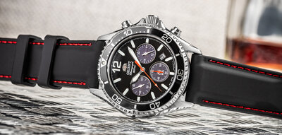 Siliconen bandje Ricardo Fermo, zwart V1