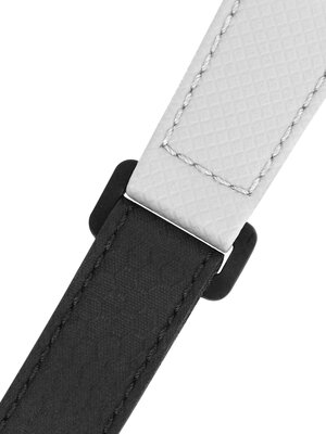 Zwart-wit bandje Morellato Grip 5762D83.017 M (gerecycled materiaal, textiel)