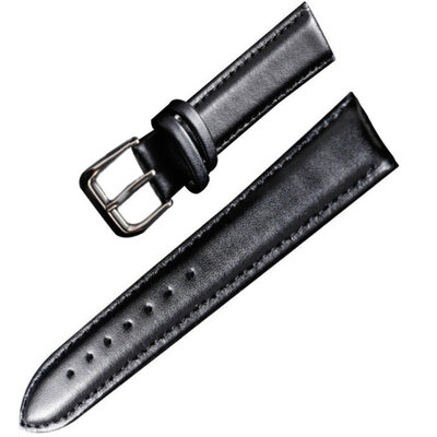 leren horlogeband Ricardo Chieti, zwart V1