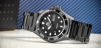 Stalen armband Ricardo Siena, zwart, + verkorter