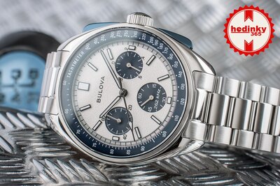 Bulova Lunar Pilot Quartz Chronograph 98K112 (+ vervangende horlogeband)