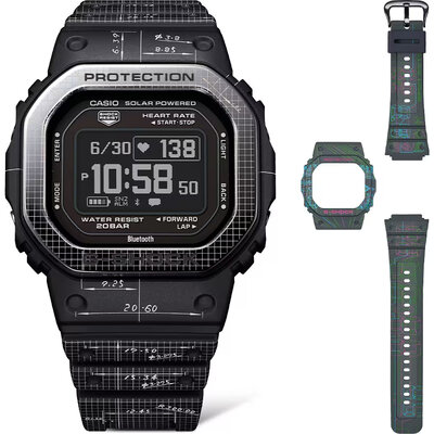Casio G-Shock G-Squad DW-H5600EX-1ER (+ 2x vervangende horlogeband)