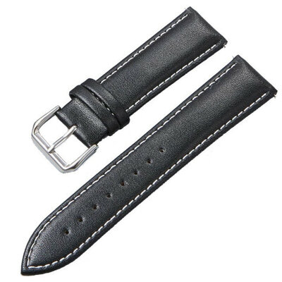 Leren horlogeband Ricardo Chieti, zwart V3