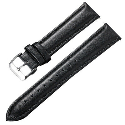 Leren horlogeband Ricardo Cagli, zwart V1, Quick Release