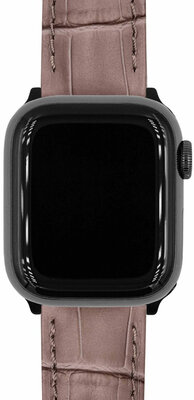 leren horlogeband Hirsch Duke S 01028337-1, bruin, kalfsleder, lengte S, Quick Release