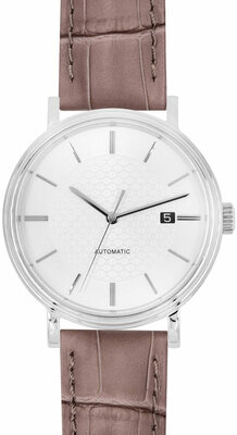 leren horlogeband Hirsch Duke S 01028337-1, bruin, kalfsleder, lengte S, Quick Release