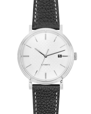 Zwart leren band Hirsch Bologna M 01802150-2 (Teletina)