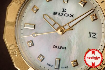 Edox Delfin Diver Date Lady Quartz 53020-37jm-nadd