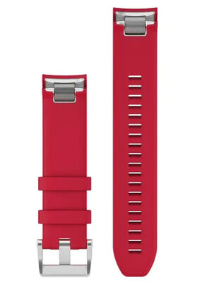 Siliconen horlogeband Garmin 22mm (voor Garmin Fenix 8/7/6 (47mm), Epix 2 aj.), rood V4, QuickFit, 010-12738-17