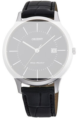 Leren horlogeband Orient UL00E011J0 18mm (voor model RF-QD00), zwart