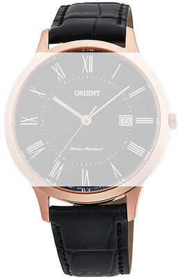 Leren horlogeband Orient UL00E011P0 18mm (voor model RF-QD00), zwart
