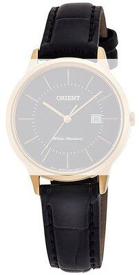 Leren horlogeband Orient UL00F011G0 14mm (voor model RF-QA00), zwart