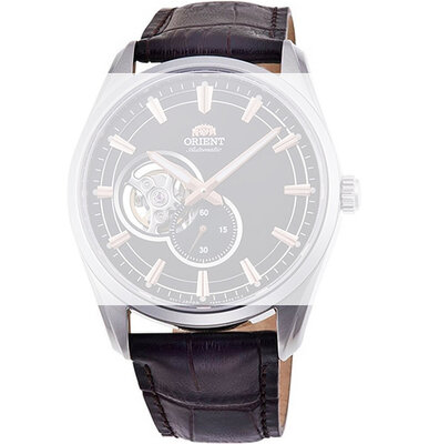 Leren horlogeband Orient UL014012J0 22mm (voor model RA-AR00), bruin