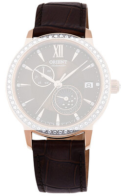 Leren horlogeband Orient UL028012P0 18mm (voor model RA-AK000), bruin