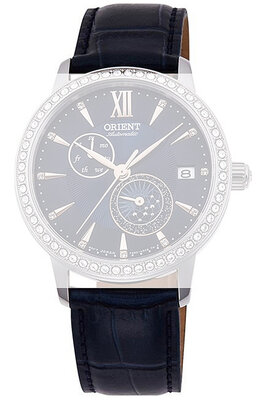Leren horlogeband Orient UL028013J0 18mm (voor model RA-AK00), blauw