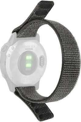 nylonový horlogeband Ricardo Cortina 22mm, Gray, doorgestoken