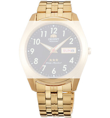 Roestvrijstalen horlogeband Orient KDFJLAA 20mm (voor model RA-AB00), goud