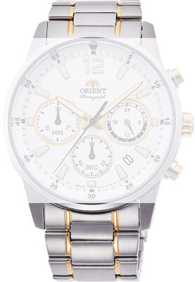 Roestvrijstalen horlogeband Orient UM007111Z0 22mm (voor model RA-KV00), bicolor