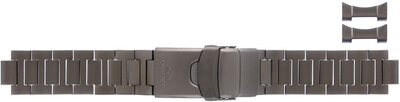Roestvrijstalen horlogeband Orient UM00J117N0 20mm (voor model RA-AC0L), zwart