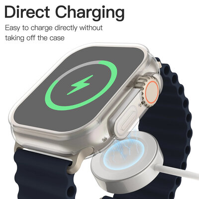 Beschermhoes (pro Apple Watch Ultra 49mm), siliconen, transparant