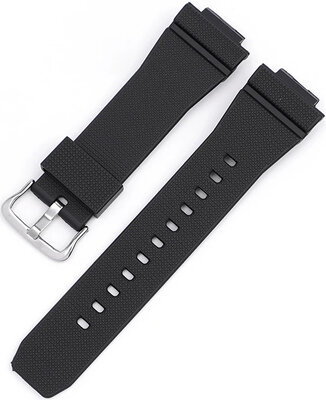 Plastic horlogeband Ricardo Latisana 16mm (voor Casio G-Shock GA-2100/GA-2110, DW-5600, GW-6900), zwart