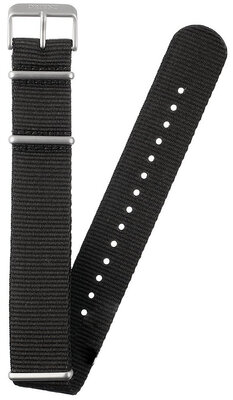Textielen horlogeband Orient UL00C012J0 22mm (voor model RA-AK04), zwart, NATO
