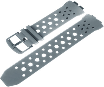 Polsbandje voor Casio G-Shock, kunststof, grijs, grijze gesp (voor BGA-240 modellen)