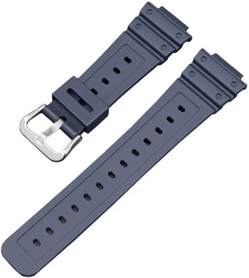 Siliconen horlogeband Ricardo Ribolla 16mm (voor Casio G-Shock GA-2100/GA-2110, DW-5600, GW-6900), blauw V2