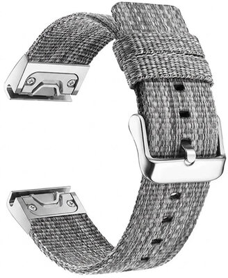 Nylon horlogeband Ricardo Cervinia 26mm, Light Gray, QuickFit