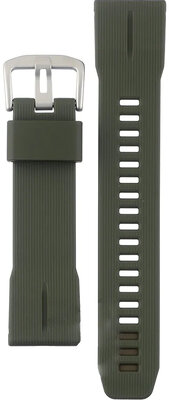 Bandje voor Casio, kunststof, groen, zilveren gesp (voor model PRW-61Y)
