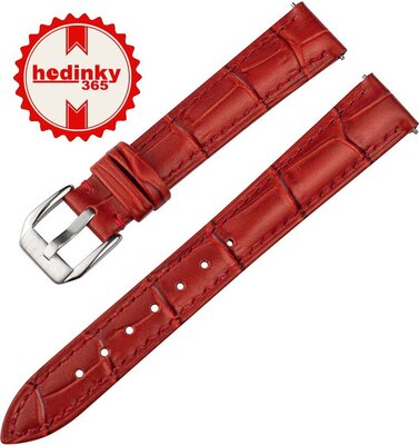 leren horlogeband Ricardo Paulli, rood