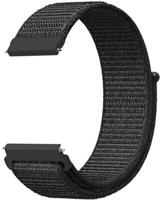 Nylon horlogeband Ricardo Zoncolan 20mm, Black, Quick Release