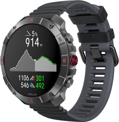 Polar Grit X2 Pro Titan, maat M/L (+ reserveriempje)