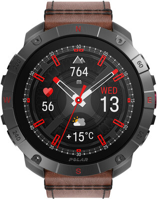 Polar Grit X2 Pro Titan, maat M/L (+ reserveriempje)