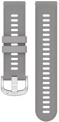 Siliconen horlogeband Ricardo 18mm (voor Garmin Venu 2S, Vívoactive 4S, Forerunner 265S, Venu 3S enz.), grijs, Quick Release