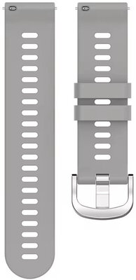 Siliconen horlogeband Ricardo 18mm (voor Garmin Venu 2S, Vívoactive 4S, Forerunner 265S, Venu 3S enz.), grijs, Quick Release