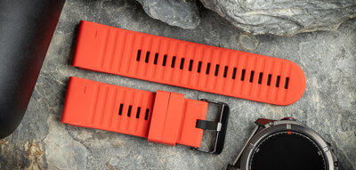 Siliconen bandje Ricardo 26mm (pro Garmin Fenix 8/7X/6X (51mm), Tactix aj.), rood, QuickFit