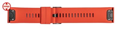 Siliconen horlogeband Ricardo Livigno 26mm, Red, QuickFit