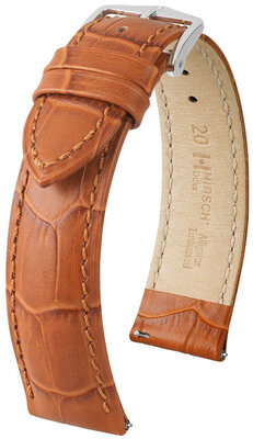 Leren riem Hirsch Duke S 01028375-1, bruin, kalfsleer, ingekorte lengte