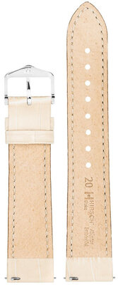 Beige leren band Hirsch Duke S 01028390-1 (Teletina)