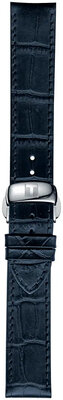 Leren horlogeband Tissot T852.032.781 19mm, blauw, Quick Release