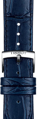 Leren riempje Tissot T852.041.534 20mm, blauw, Quick Release