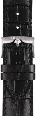 Zwart leren band Tissot T852.041.653