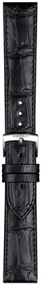 Leren riempje Tissot T852.043.012 20mm, zwart, Quick Release