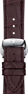 Bruin leren band Tissot T852.045.399