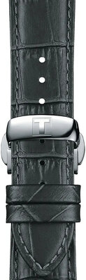 Grijze leren band Tissot T852.045.750