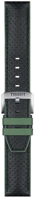 Leren horlogeband Tissot T852.046.787 22mm, zwart, Quick Release