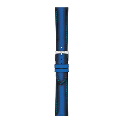 Leren riempje Tissot T852.046.840 20mm, blauw, Quick Release