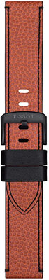 Leren horlogeband Tissot T852.047.500 NBA Wilson 22mm, oranje, Quick Release